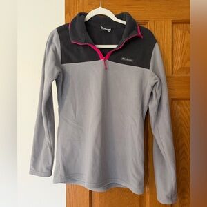 Columbia Black and Gray Fleece Jacket